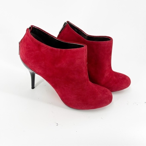 ✅ Kenneth Cole Reaction - Joni Arc LEATHER bootie SIZE 9.5 RED - Picture 2 of 11